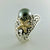 14k Gold Starfish Ring - Sea Fan Handmade Ring - Gold Starfish Ring - Natural Tahitian Pearl Ring - Great Ocean Jewelry by Dawn Vertrees