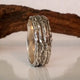 Men's Silver Branch Wedding Band, Silver Tree Branch Ring, Wide Wedding Band, Men's Twig Ring, Twig Wedding Band