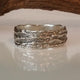 Men's Silver Branch Wedding Band, Silver Tree Branch Ring, Wide Wedding Band, Men's Twig Ring, Twig Wedding Band
