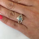 Twig Style Solitaire Ring, Blue Aquamarine Wedding Ring, Beautiful Alternative Wedding Ring, Branch, Nature, Tree Style by Dawn Vertrees