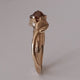 Leaf and Twig Engagement Ring, Rose Cut Diamond Engagement Ring, Made to Order Leaf Engagement Ring in Gold by Dawn Vertrees