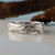 Twig Wedding Band with Leaves in Silver, Gold or Platinum, Hand Sculpted by Dawn Vertrees