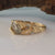 Leaf Engagement Ring, 14K Yellow Gold, Rough Diamond Engagement Ring, Engagement Rings by Dawn Vertrees
