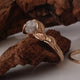 14K Yellow Gold, Raw Diamond Engagement Ring with Band - Diamond Wedding Ring Set Jewelry by Dawn Vertrees