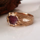 Raw Gemstone Mens Wedding Band in Gold, Raw Diamond, Sapphire or Ruby, One-of-a-kind hand sculpted Mens Twig Wedding Band by Dawn Vertrees