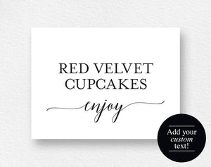 Buffet Sign, Buffet Food Sign, Buffet Cards, Food Labels, Tented Cards, Food Stations, Wedding Template, PDF Instant Download #BPB310_65
