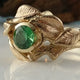 Interlocking Nature Inspired Leaf and Twig Bridal Set, Leaf Wedding, Engagement or Anniversary Ring, by Dawn Vertrees