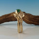 Interlocking Nature Inspired Leaf and Twig Bridal Set, Leaf Wedding, Engagement or Anniversary Ring, by Dawn Vertrees