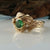 Interlocking Nature Inspired Leaf and Twig Bridal Set, Leaf Wedding, Engagement or Anniversary Ring, by Dawn Vertrees