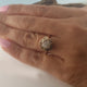 2 Carat Rough Diamond Halo Engagement Ring, 14k Yellow Gold One of a kind by Dawn Vertrees