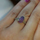 Purple Sapphire Twig Engagement Ring, White Gold Sapphire Promise Ring, Gifts for Her, Hand Sculpted by Dawn