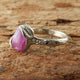 Purple Sapphire Twig Engagement Ring, White Gold Sapphire Promise Ring, Gifts for Her, Hand Sculpted by Dawn