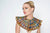 Ohemaa Small Ankara Print laced Cape