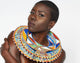 Maasai beaded choker neckpiece