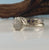 Leaf Engagement Ring - Rough Diamond Bridal Set, Unique Engagement Ring, Rough White Silvery Diamond Ring, Gemstone Band by Dawn Vertrees