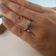 Twig Engagement Ring, Hand Sculpted 14k White Gold Rough Diamond Bridal Set, Cruelty Free, Hand Sculpted Rings by Dawn Vertrees Jewelry