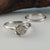 Twig Engagement Ring, Hand Sculpted 14k White Gold Rough Diamond Bridal Set, Cruelty Free, Hand Sculpted Rings by Dawn Vertrees Jewelry