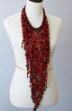 Nice old Vulcanic/valcanite/vinyl/Heishi disks African Trade Beads with Glass Beads Statement Necklace