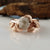 Leaf Bridal Set, 14K Rose Gold, Raw Uncut Rough Diamond Engagement Ring, Bridal Set, Engagement Rings by Dawn Vertrees