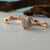 Leaf Bridal Set, 14K Rose Gold, Raw Uncut Rough Diamond Engagement Ring, Bridal Set, Engagement Rings by Dawn Vertrees
