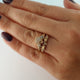 One-of-a-Kind Hand Sculpted and Delicate, New Leaf and Pebble Rough Diamond Collection by Dawn Vertrees