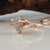 Raw Uncut Twig Diamond Engagement Ring Set, Diamond Wedding Ring, 14k Rose Gold (shown) Rings, Bridal Ring Set by Dawn Vertrees