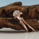 Raw Uncut Twig Diamond Engagement Ring Set, Diamond Wedding Ring, 14k Rose Gold (shown) Rings, Bridal Ring Set by Dawn Vertrees