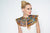 Ohemaa Small Ankara Print laced Cape