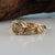 Rough Dodecahedron Diamond, Leaf and Pebble Collection, One-of-a-Kind Hand Sculpted Engagement, Wedding Ring by Dawn Vertrees