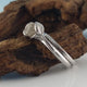 Twig Engagement Ring, Hand Sculpted 14k White Gold Rough Diamond Bridal Set, Cruelty Free, Hand Sculpted Rings by Dawn Vertrees Jewelry