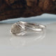 Twig Engagement Ring, Hand Sculpted 14k White Gold Rough Diamond Bridal Set, Cruelty Free, Hand Sculpted Rings by Dawn Vertrees Jewelry