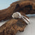 Twig Engagement Ring, Hand Sculpted 14k White Gold Rough Diamond Bridal Set, Cruelty Free, Hand Sculpted Rings by Dawn Vertrees Jewelry