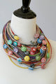 Recyled Flipflop Bead Necklace - Multi