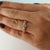 ON HOLD , do not purchase - New Moissanite Leaf Design by Dawn Vertrees, Hand Sculpted with 3 Moissanite Diamonds Engagement Ring in Gold