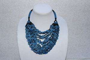 African Necklace, Beaded Necklace, African Jewelry, African Necklace, Mali Jewelry, Recycled Materials,  Multi strand Necklace