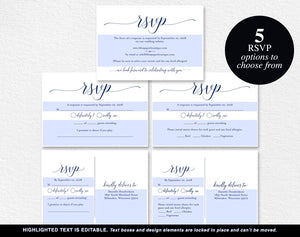 Navy RSVP Cards, RSVP Postcard, rsvp template, wedding rsvp cards, wedding rsvp postcards, rsvp online, PDF Instant Download #BPB320_1_1