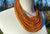 Recyled Flipflop multistrandNecklace - Mustard