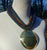 Genuine leather with Bronze pendant Multi-strand Statement necklace - multicolor
