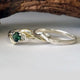 Made to Order 14k Leaf & Twig Sapphire Wedding Set, Leaf and Twig Diamond Bridal Set, Round Diamond, Hand Sculpted by Dawn Vertrees
