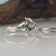 Twig Bridal Set with polished Montana Sapphire Gemstone, Made-to-Order, Gold, Wedding Bridal Set Hand Sculpted by Dawn Vertrees