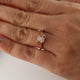 Twig Engagement Ring, Uncut Rough White Sapphire in 14k Yellow, White, Green or Rose Gold  (Solitaire Only) White Sapphires by Dawn Vertrees