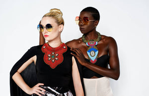 Tibet beaded choker bib necklace- right one only