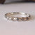Raw Diamond Ring in 14K white gold, diamond wedding band by Dawn Vertrees