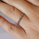 Raw Diamond Ring in 14K white gold, diamond wedding band by Dawn Vertrees