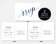 Navy RSVP Cards, RSVP Postcard, rsvp template, wedding rsvp cards, wedding rsvp postcards, rsvp online, PDF Instant Download #BPB320_1_1