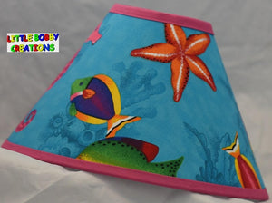 Tropical Fish Fabric Lamp Shade (10 Sizes to Choose From!)