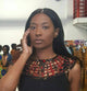 Extra Small Laced Ankara bib Statement necklace - No neckline ebelishment