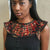 Extra Small Laced Ankara bib Statement necklace - No neckline ebelishment