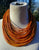 Recyled Flipflop multistrandNecklace - Mustard