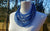 Recyled Flipflop Multistrand Necklace - blue